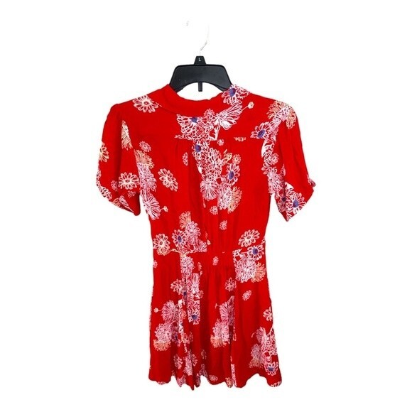 Free People Dresses Free People Blue Hawaii Mini Dress Size XS - Picture 7 of 8